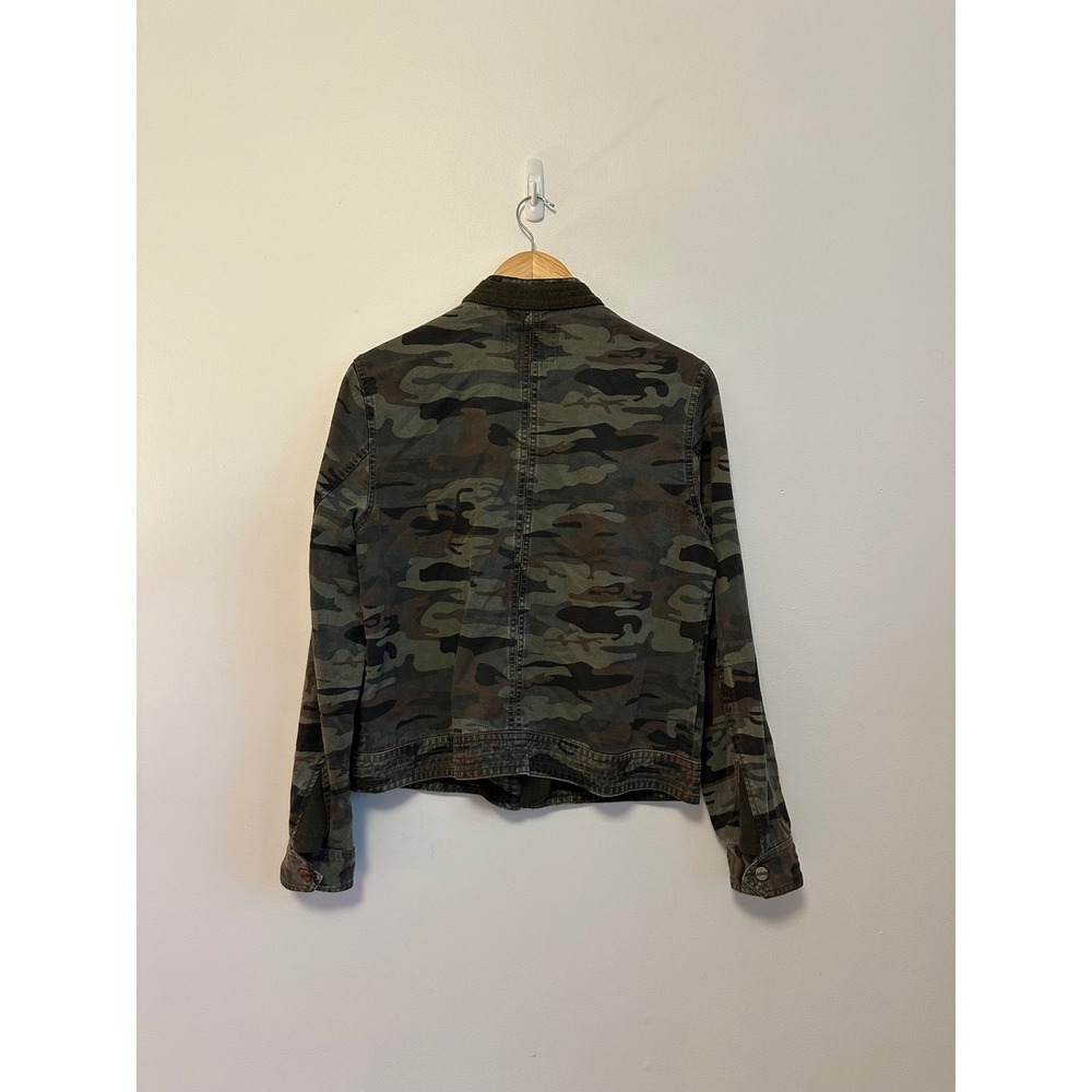 Sanctuary Military Utility Zip Up Jacket in Green Camo | Size Medium - Picture 4 of 8
